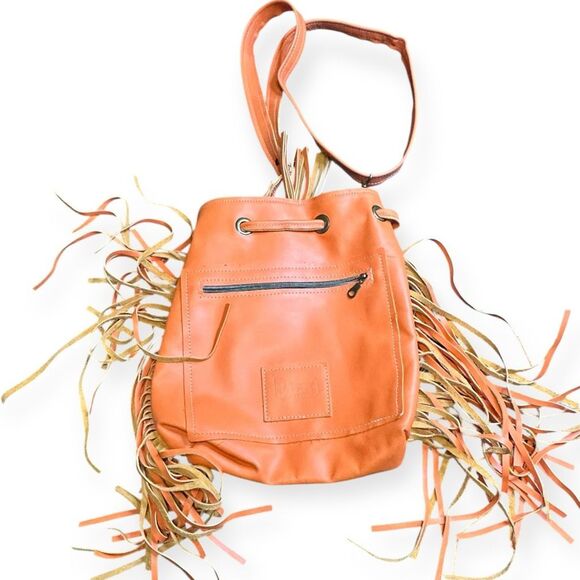 DANCING CACTUS DESIGNS Western Cowhide Fringe Shoulder Bag – Multicolor Leather - Picture 2 of 6